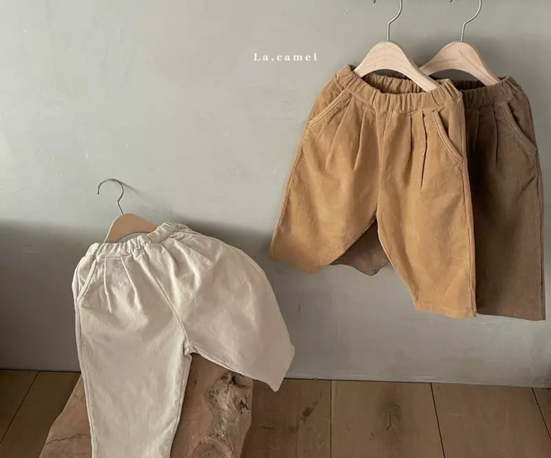 La Camel - Korean Children Fashion - #Kfashion4kids - Cheese Fleece Span Pants - 4