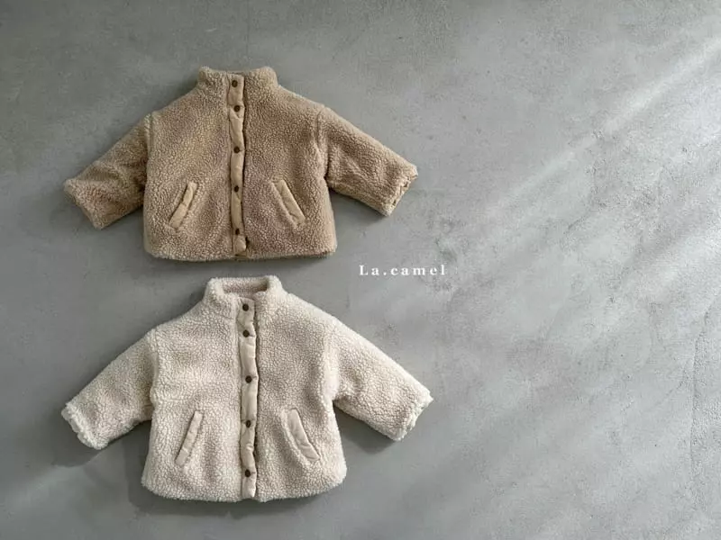 La Camel - Korean Children Fashion - #littlefashionista - Lucky Reversible Padding Jacket