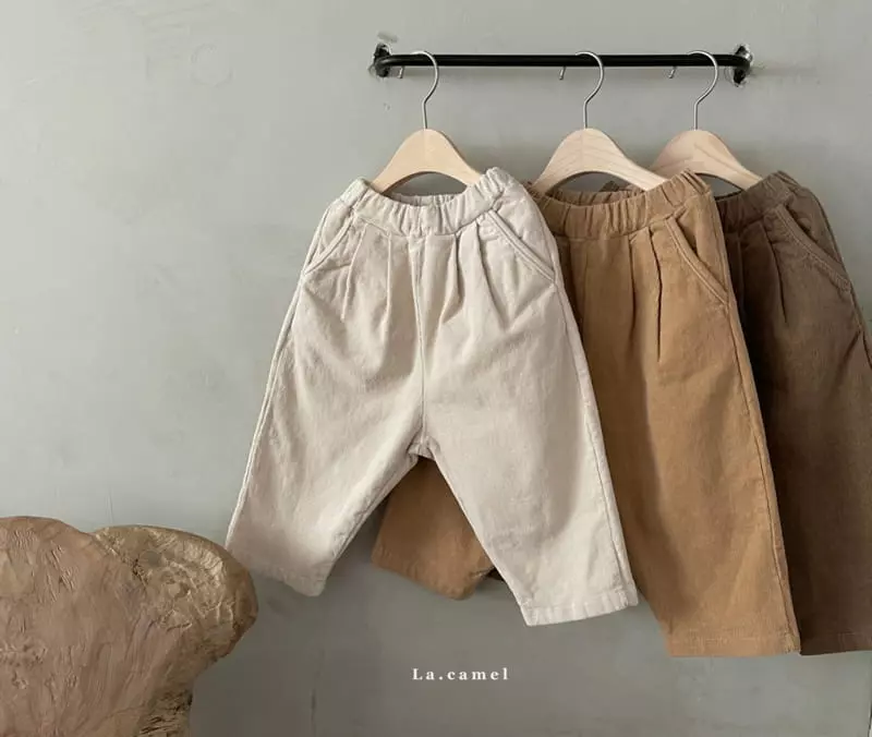 La Camel - Korean Children Fashion - #magicofchildhood - Cheese Fleece Span Pants - 5