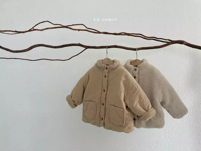 La Camel - Korean Children Fashion - #minifashionista - Lucky Reversible Padding Jacket - 3