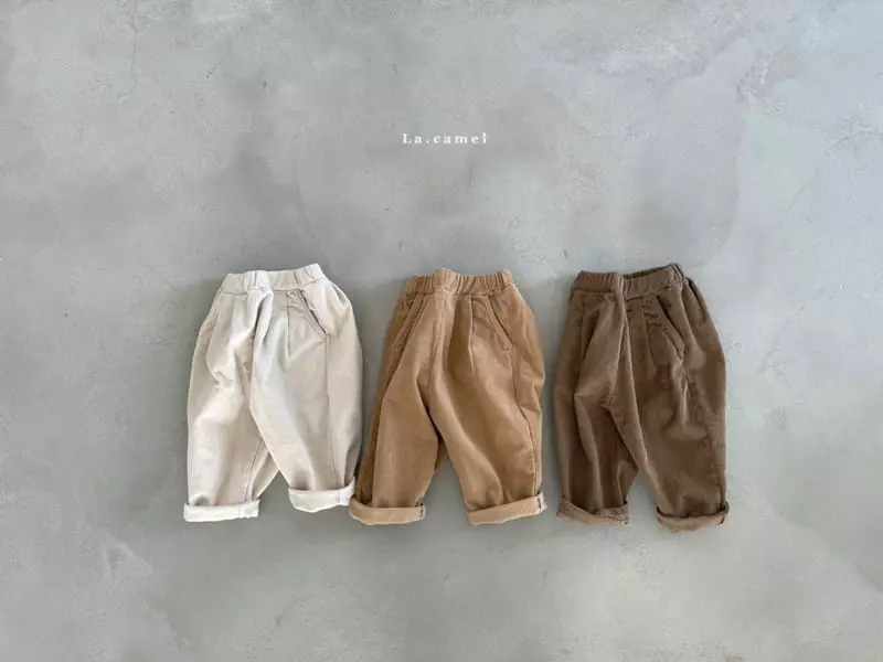 La Camel - Korean Children Fashion - #prettylittlegirls - Cheese Fleece Span Pants - 7