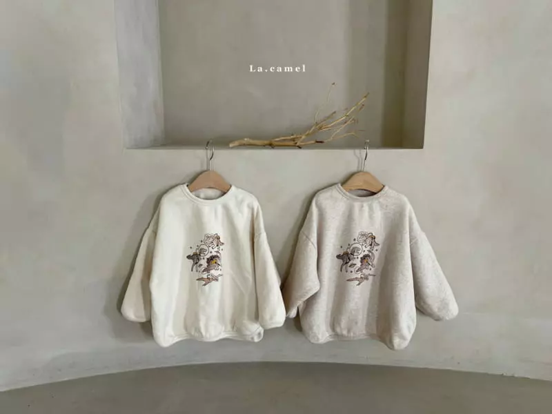 La Camel - Korean Children Fashion - #todddlerfashion - Dino Fleece Sweatshirt - 6
