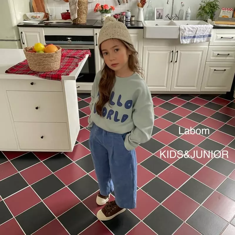 Labom - Korean Children Fashion - #childofig - Hello Loose Long Tee