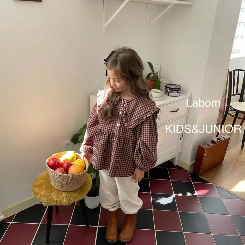 Labom - Korean Children Fashion - #childrensboutique - Girl Check Blouse - 5