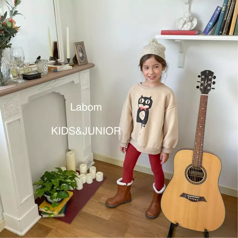 Labom - Korean Children Fashion - #discoveringself - Plain Fleece Leggings - 8