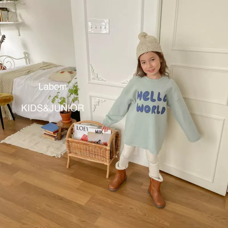 Labom - Korean Children Fashion - #designkidswear - Hello Loose Long Tee - 4