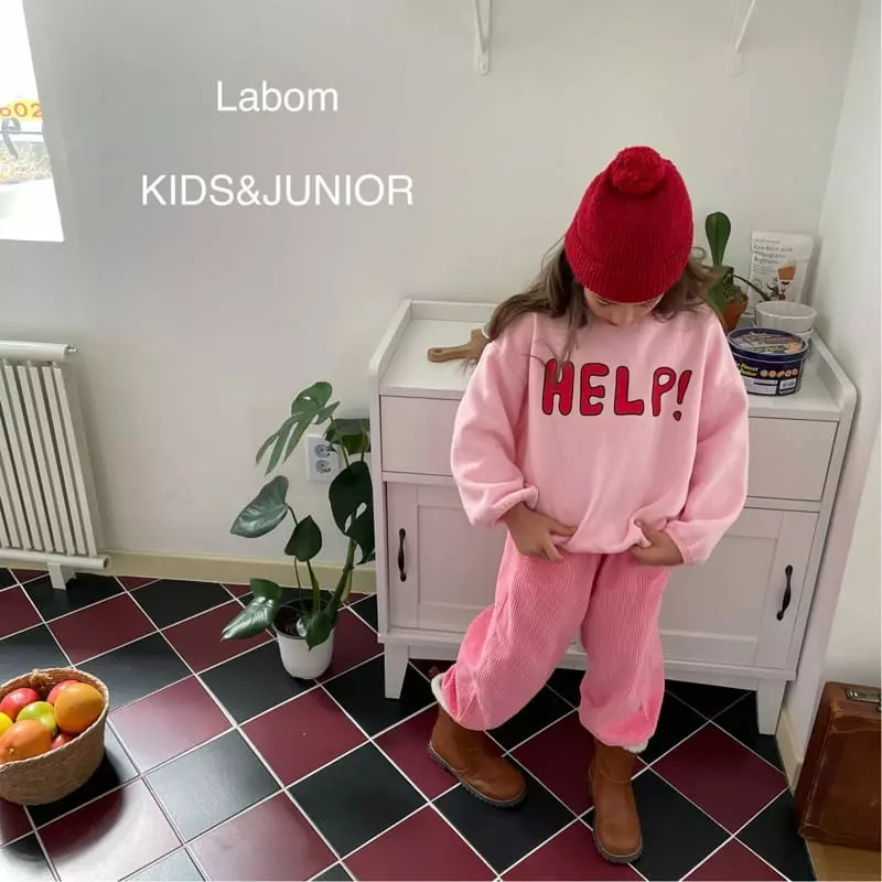 Labom - Korean Children Fashion - #discoveringself - Help Fleece Sweatshirt - 2