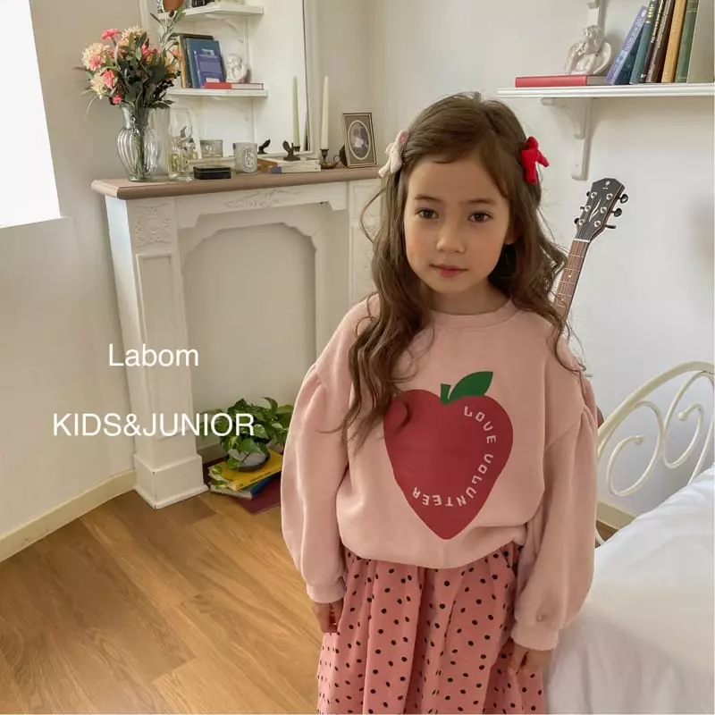 Labom - Korean Children Fashion - #discoveringself - Love Puff Fleece Sweatshirt
