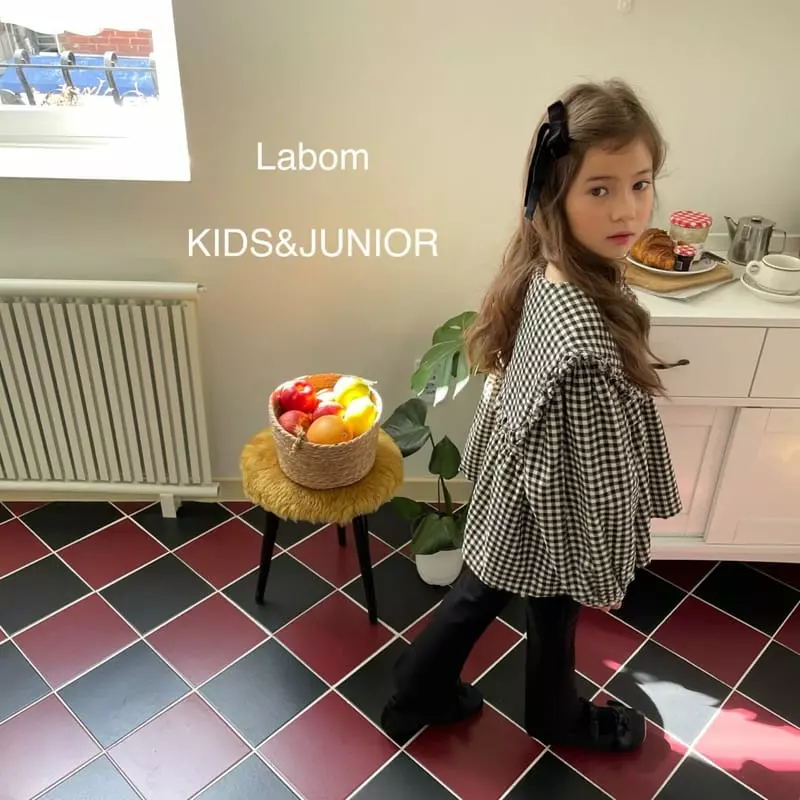 Labom - Korean Children Fashion - #kidsshorts - Girl Check Blouse - 9