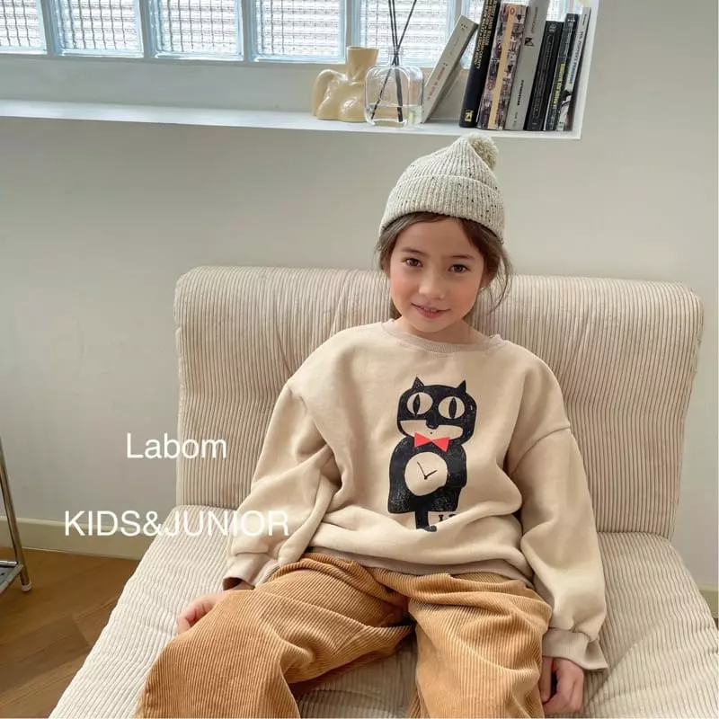Labom - Korean Children Fashion - #kidsshorts - Kitty Fleece Sweatshirt