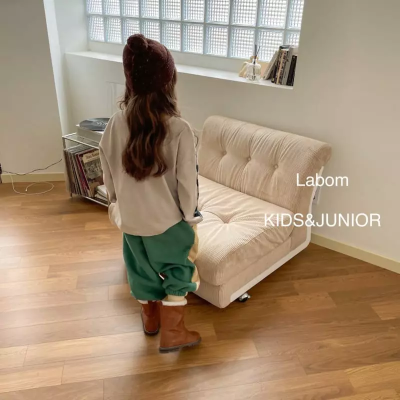 Labom - Korean Children Fashion - #kidsstore - Fleece Stripes Color Tee - 6