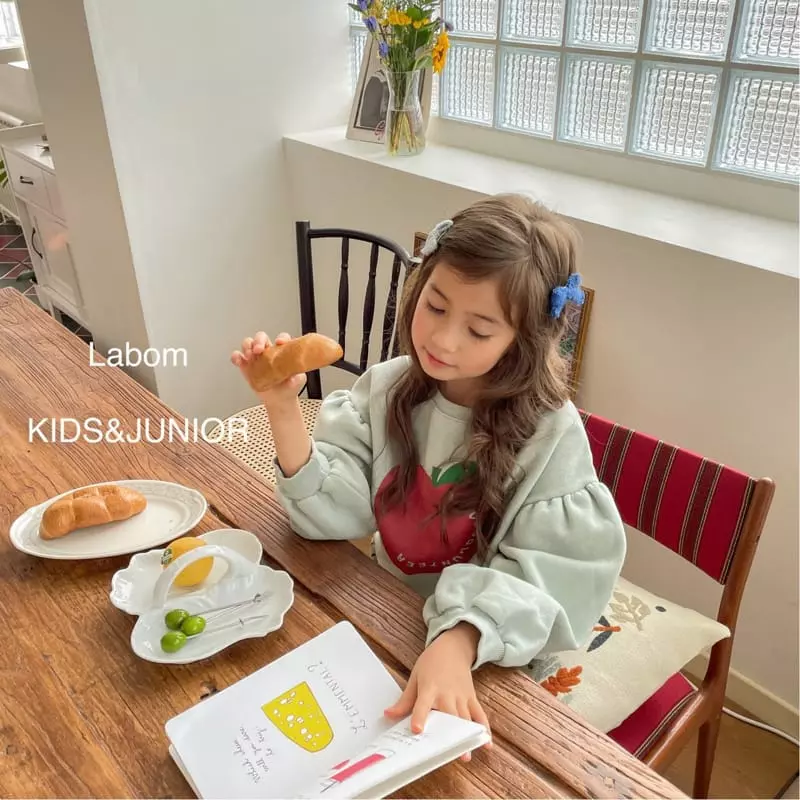 Labom - Korean Children Fashion - #kidsshorts - Love Puff Fleece Sweatshirt - 4