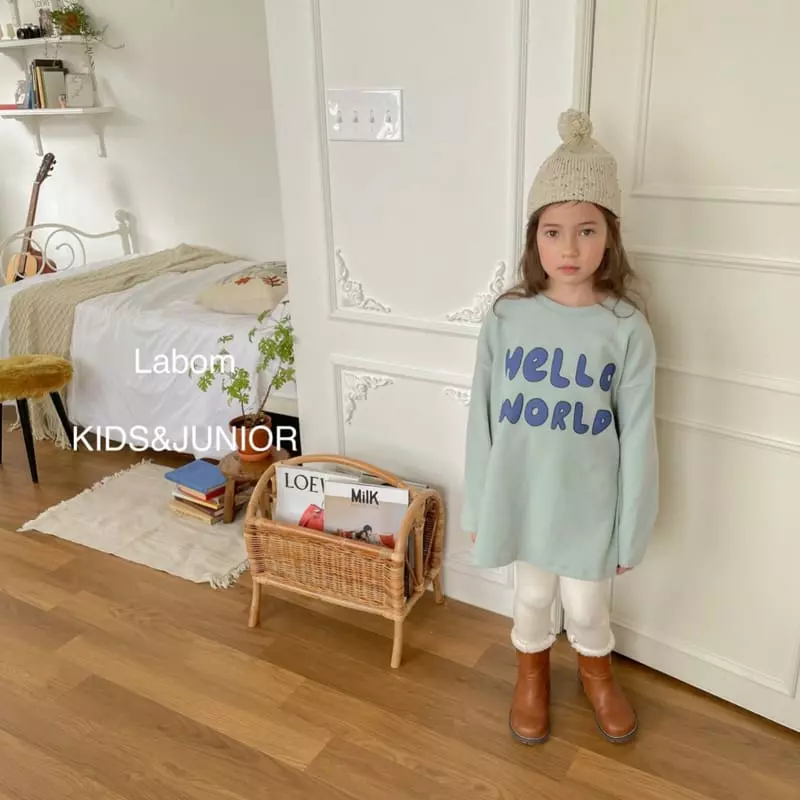 Labom - Korean Children Fashion - #kidzfashiontrend - Hello Loose Long Tee - 8