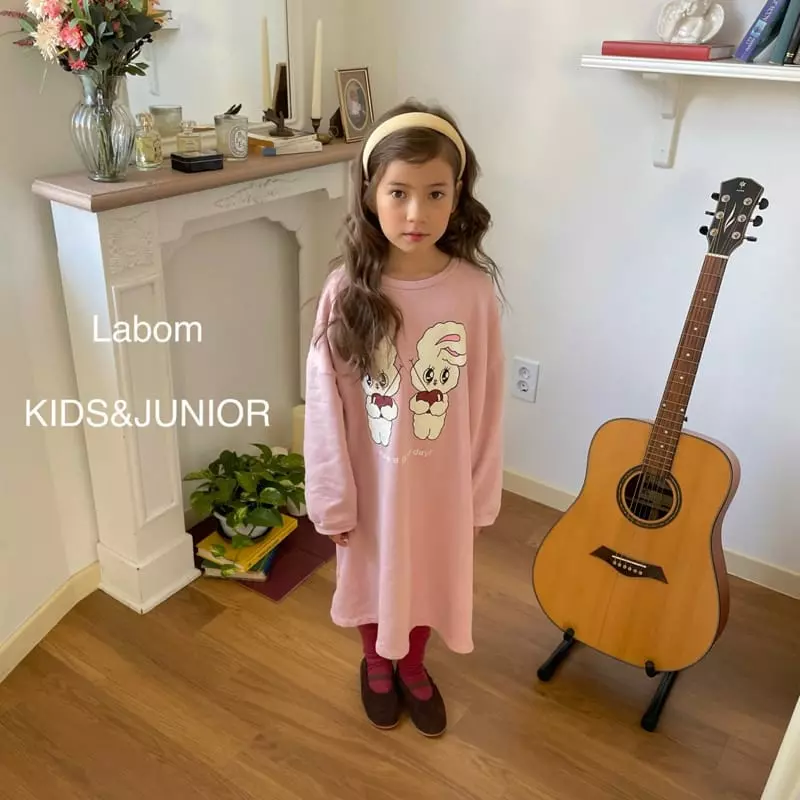 Labom - Korean Children Fashion - #kidzfashiontrend - Apple Rabbit One-piece - 3