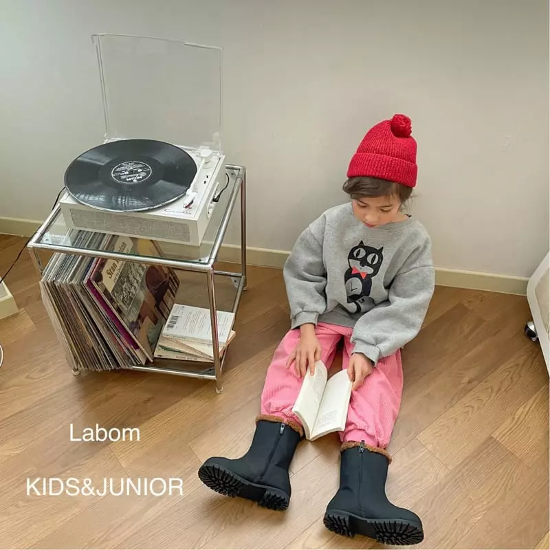 Labom - Korean Children Fashion - #littlefashionista - Kitty Fleece Sweatshirt - 5