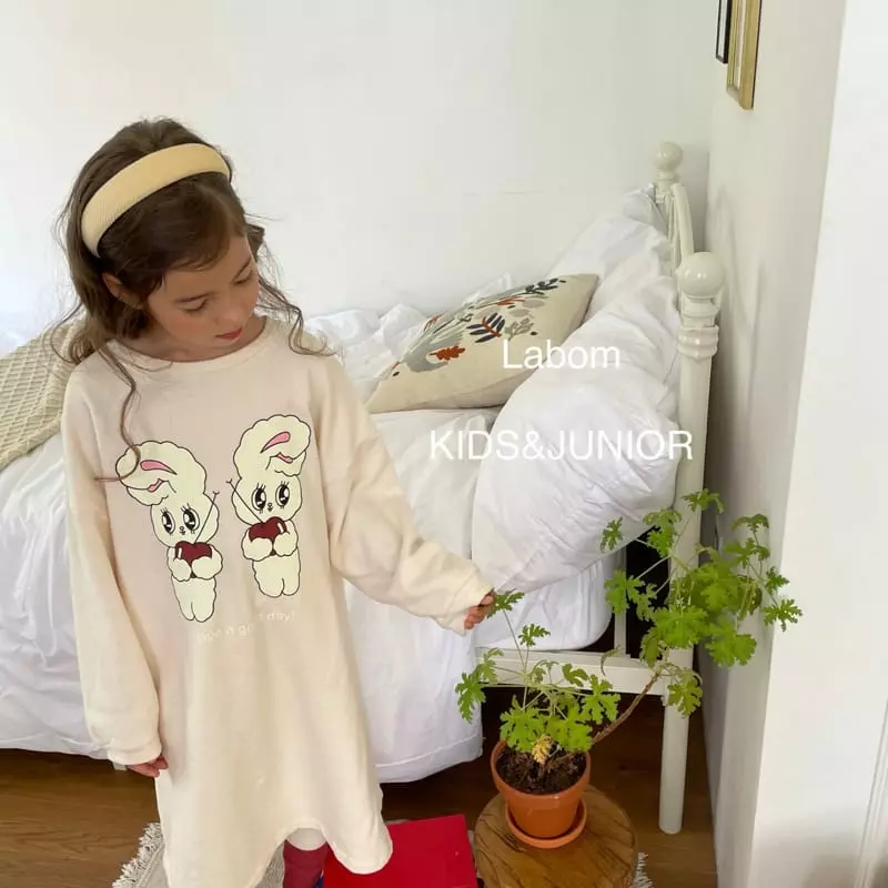 Labom - Korean Children Fashion - #magicofchildhood - Apple Rabbit One-piece - 6
