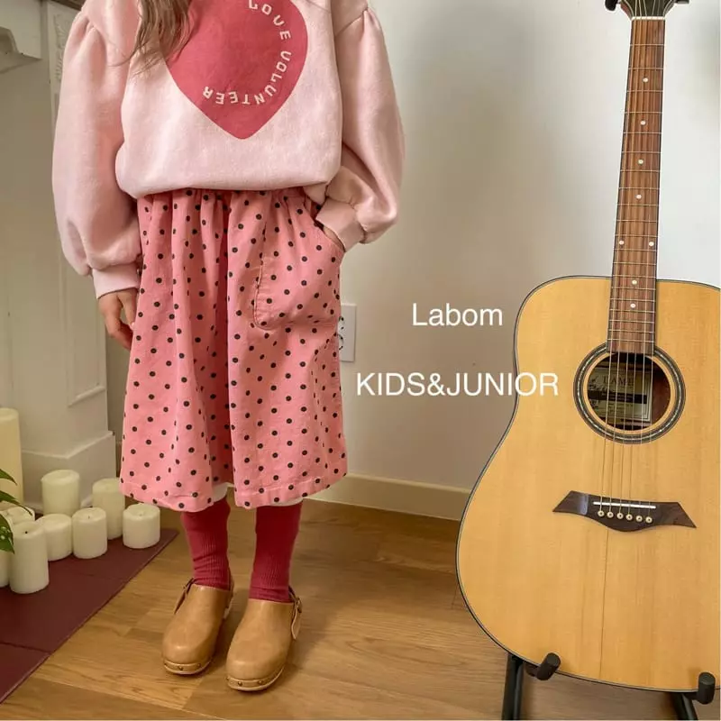 Labom - Korean Children Fashion - #minifashionista - Rib Dot Skirt