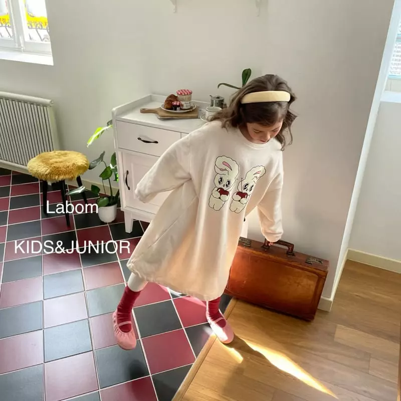 Labom - Korean Children Fashion - #minifashionista - Apple Rabbit One-piece - 7