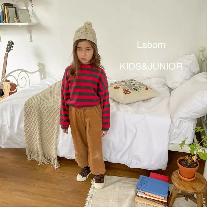 Labom - Korean Children Fashion - #todddlerfashion - Boy Rib Pants - 6