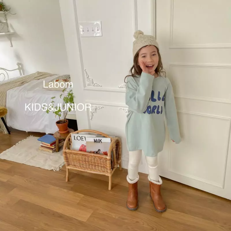 Labom - Korean Children Fashion - #todddlerfashion - Plain Fleece Leggings - 2