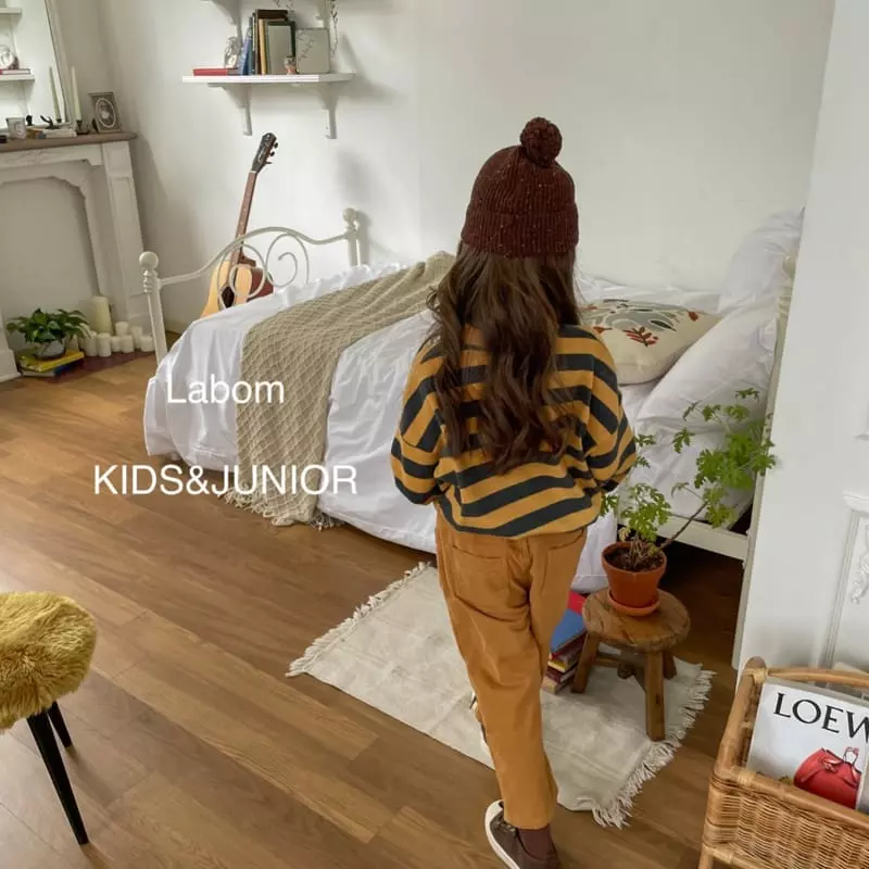 Labom - Korean Children Fashion - #todddlerfashion - Finger Fleece Button Pants - 7