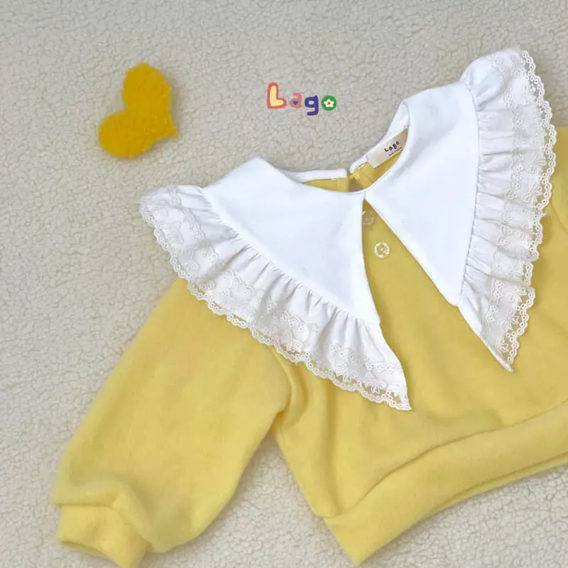 Lago - Korean Children Fashion - #kidsshorts - Bonny Collar Sweatshirt - 3
