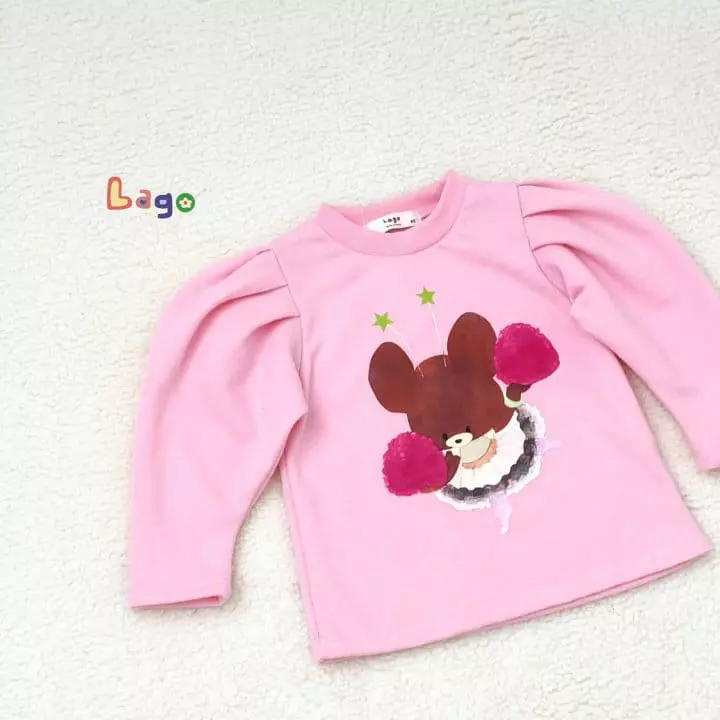 Lago - Korean Children Fashion - #kidsshorts - Cheer Leader Bear Tee