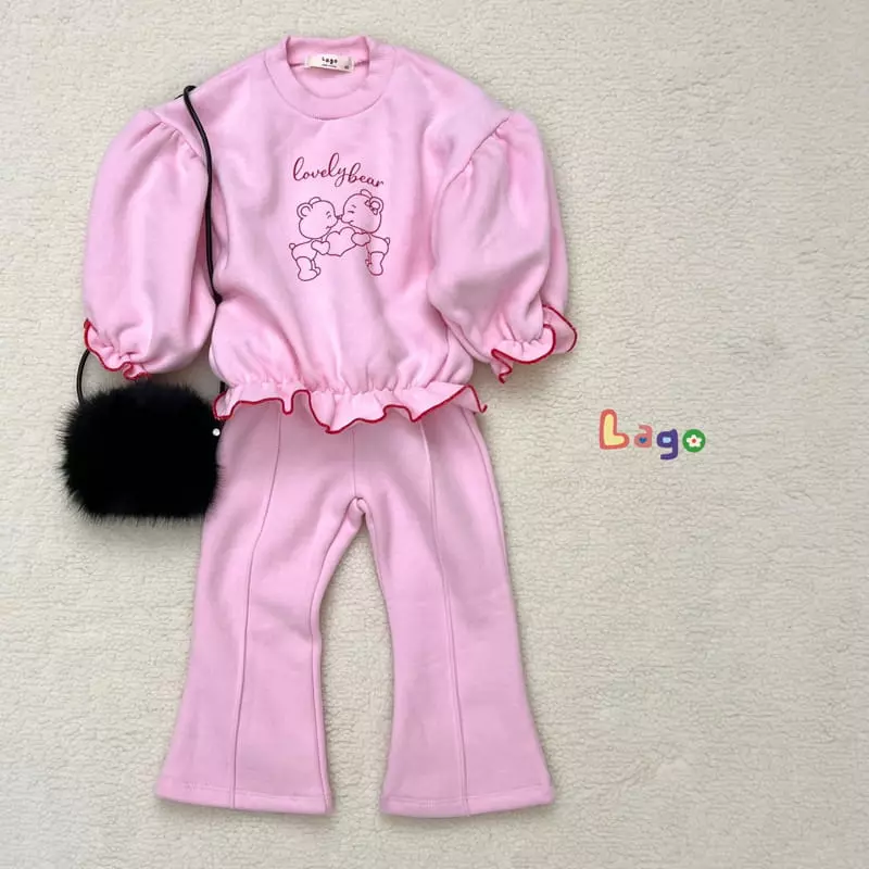 Lago - Korean Children Fashion - #littlefashionista - Lovely Bear Set - 2