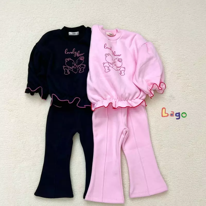 Lago - Korean Children Fashion - #magicofchildhood - Lovely Bear Set - 3