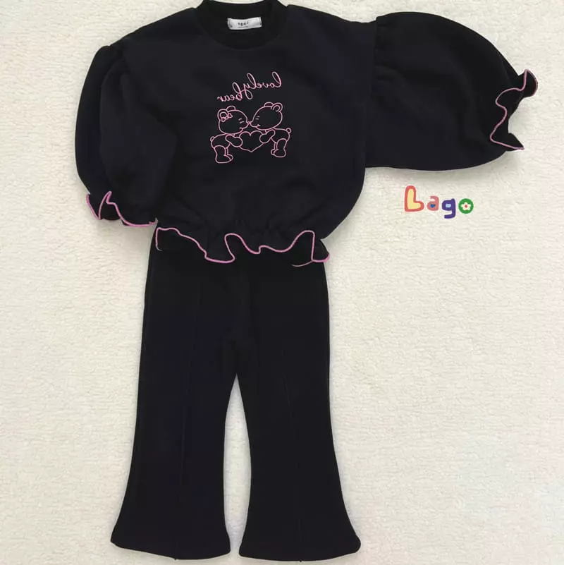 Lago - Korean Children Fashion - #prettylittlegirls - Lovely Bear Set - 5