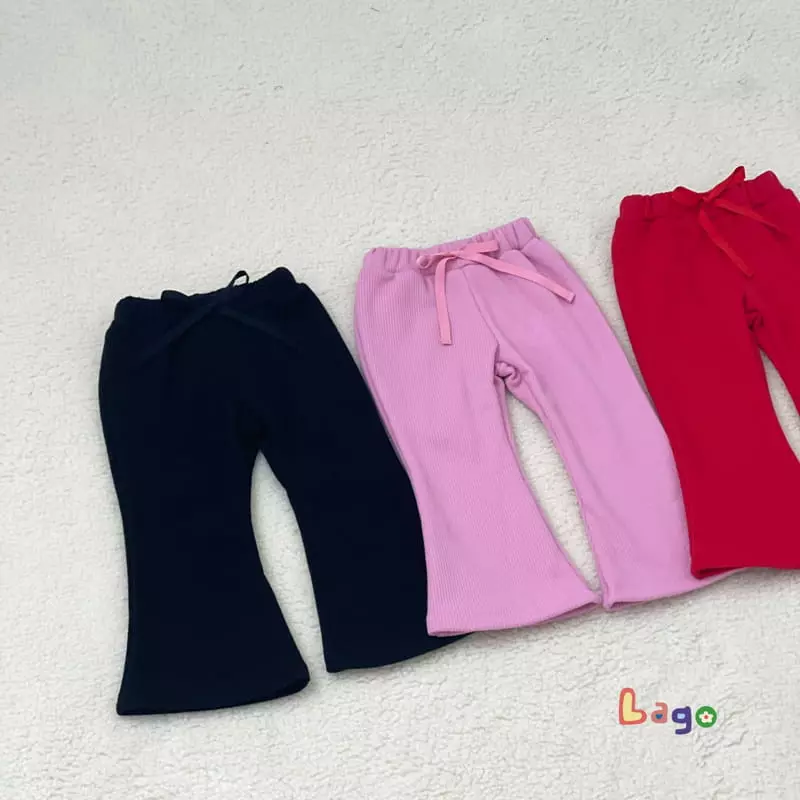 Lago - Korean Children Fashion - #todddlerfashion - Mink Rib Bootscut Pants