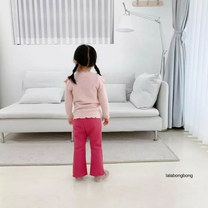 Lalabongbong - Korean Children Fashion - #Kfashion4kids - Fleece Wide Pants - 2