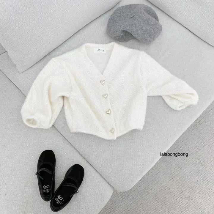 Lalabongbong - Korean Children Fashion - #Kfashion4kids - Heart Cardigan