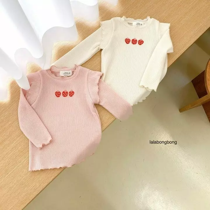 Lalabongbong - Korean Children Fashion - #designkidswear - Strawberry Tee - 10