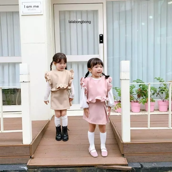 Lalabongbong - Korean Children Fashion - #kidsstore - Frill Vest - 3