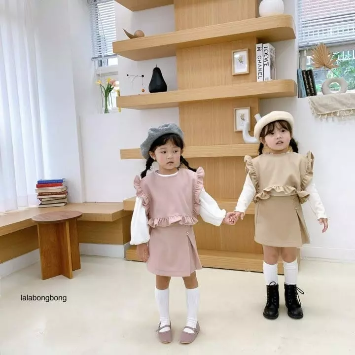 Lalabongbong - Korean Children Fashion - #kidsstore - Frill Vest - 4