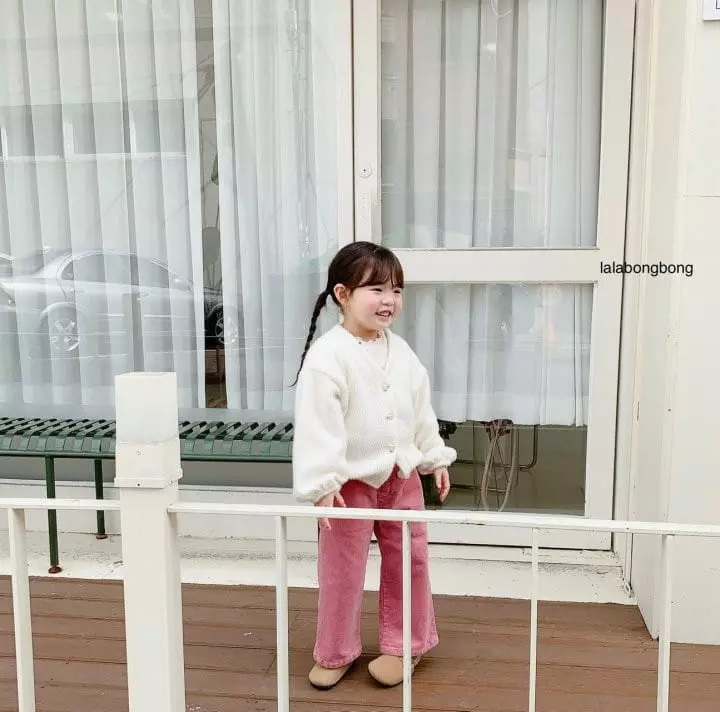 Lalabongbong - Korean Children Fashion - #littlefashionista - Heart Cardigan - 2