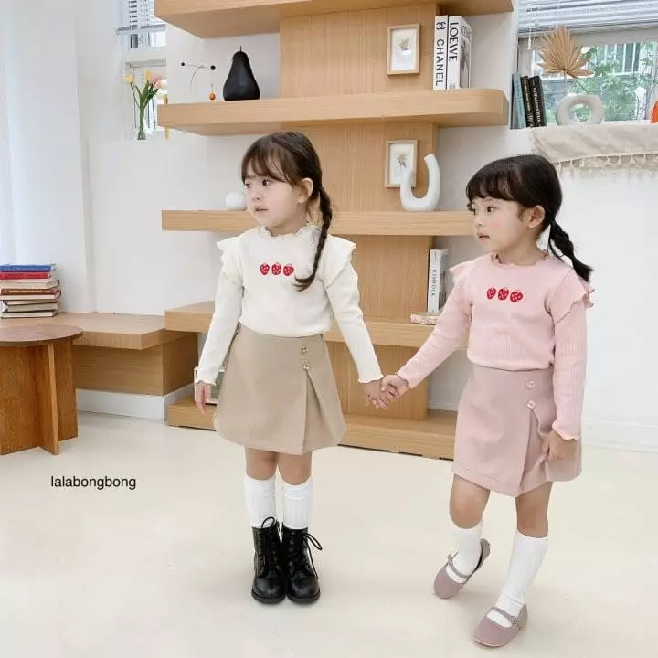 Lalabongbong - Korean Children Fashion - #littlefashionista - Strawberry Tee