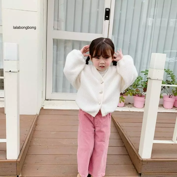 Lalabongbong - Korean Children Fashion - #magicofchildhood - Heart Cardigan - 3
