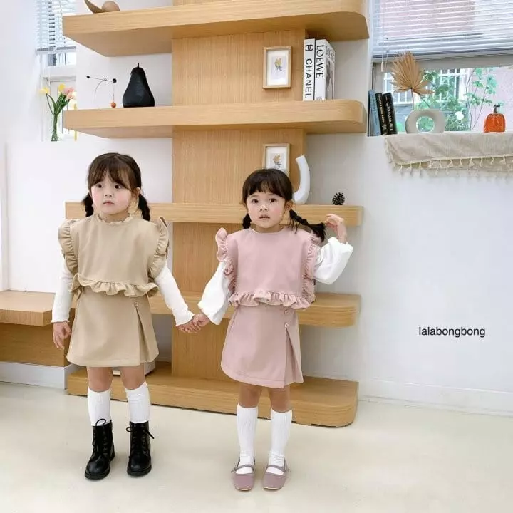 Lalabongbong - Korean Children Fashion - #prettylittlegirls - Frill Vest - 9