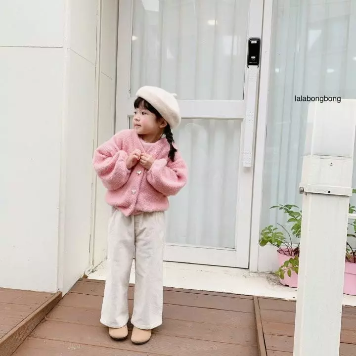 Lalabongbong - Korean Children Fashion - #prettylittlegirls - Heart Cardigan - 5