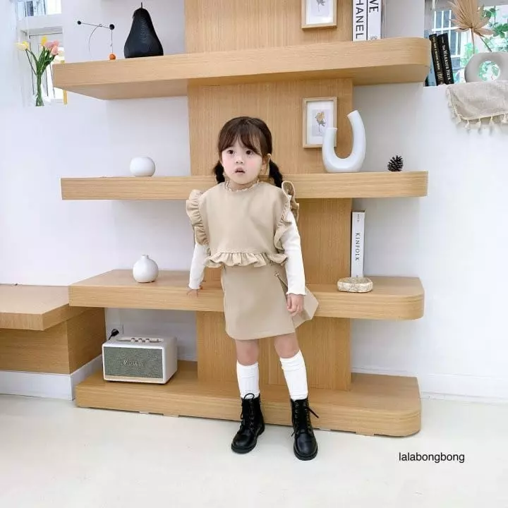 Lalabongbong - Korean Children Fashion - #stylishchildhood - Button Skirt - 11