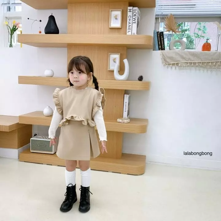 Lalabongbong - Korean Children Fashion - #todddlerfashion - Frill Vest - 10