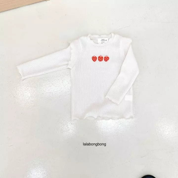 Lalabongbong - Korean Children Fashion - #toddlerclothing - Strawberry Tee - 6