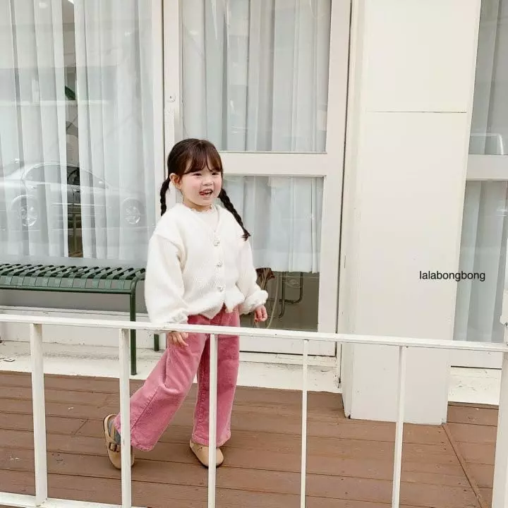 Lalabongbong - Korean Children Fashion - #toddlerclothing - Corduroy Pants - 3