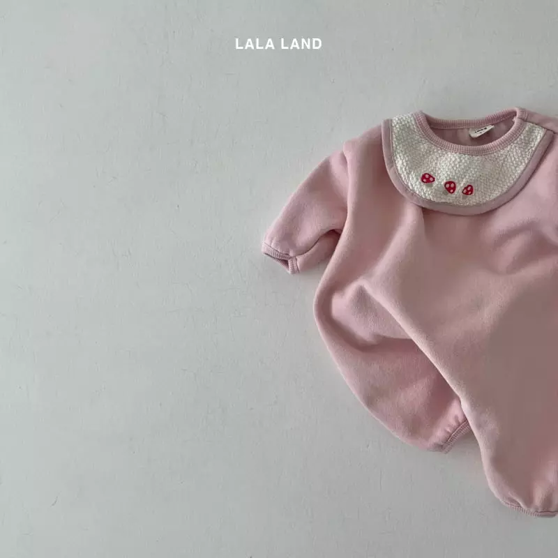 Lalaland - Korean Baby Fashion - #babyboutique - Beeb Mushroom Bib Bodysuit - 6