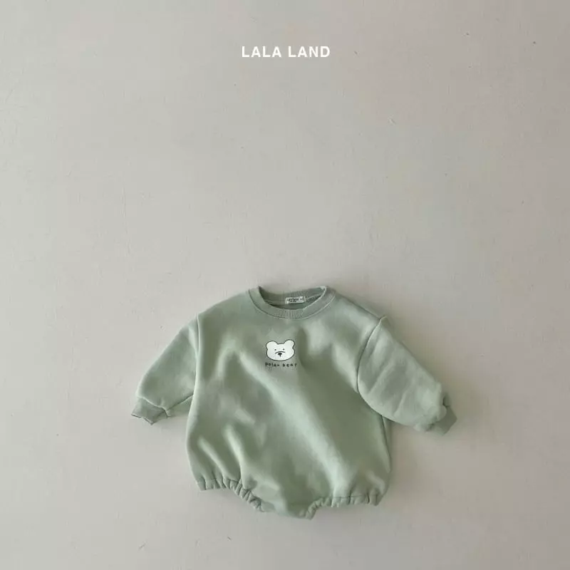 Lalaland - Korean Baby Fashion - #onlinebabyshop - Bebe Turtleneck Bear Bodysuit - 4