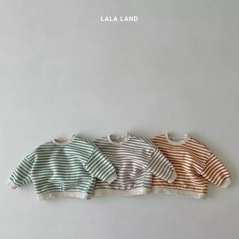 Lalaland - Korean Baby Fashion - #babyboutiqueclothing - Bebe Stripes Sweatshirt