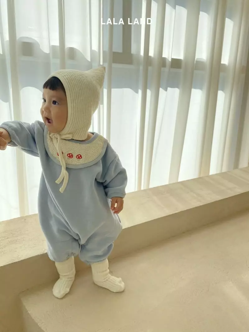 Lalaland - Korean Baby Fashion - #babyfashion - Beeb Mushroom Bib Bodysuit - 9