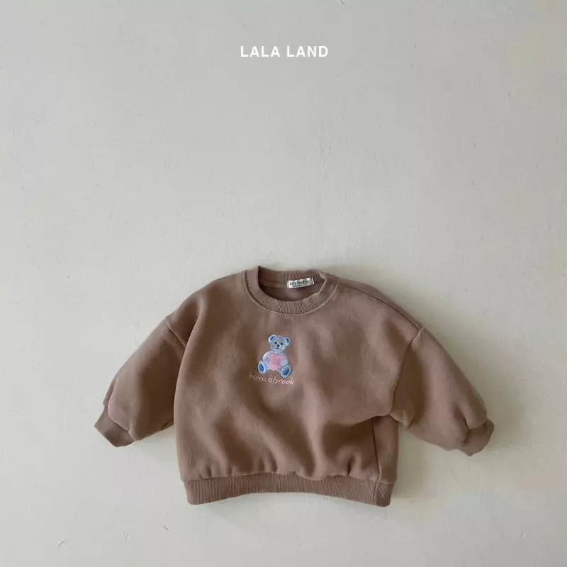 Lalaland - Korean Baby Fashion - #babyfashion - Beeb Heart Bear Top Bottom Set - 6